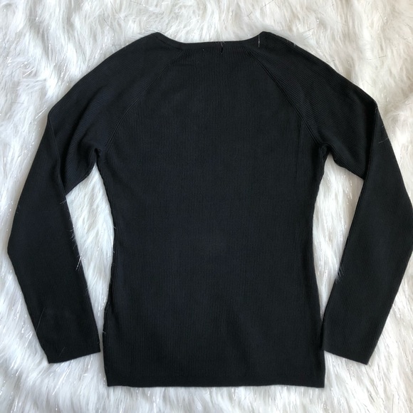 Black Ribbed Sweater - Picture 2 of 3